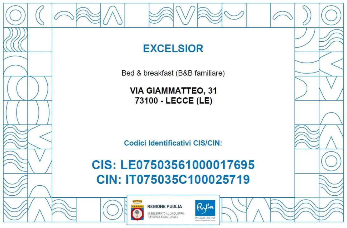 B&B Excelsior Lecce Kültér fotó